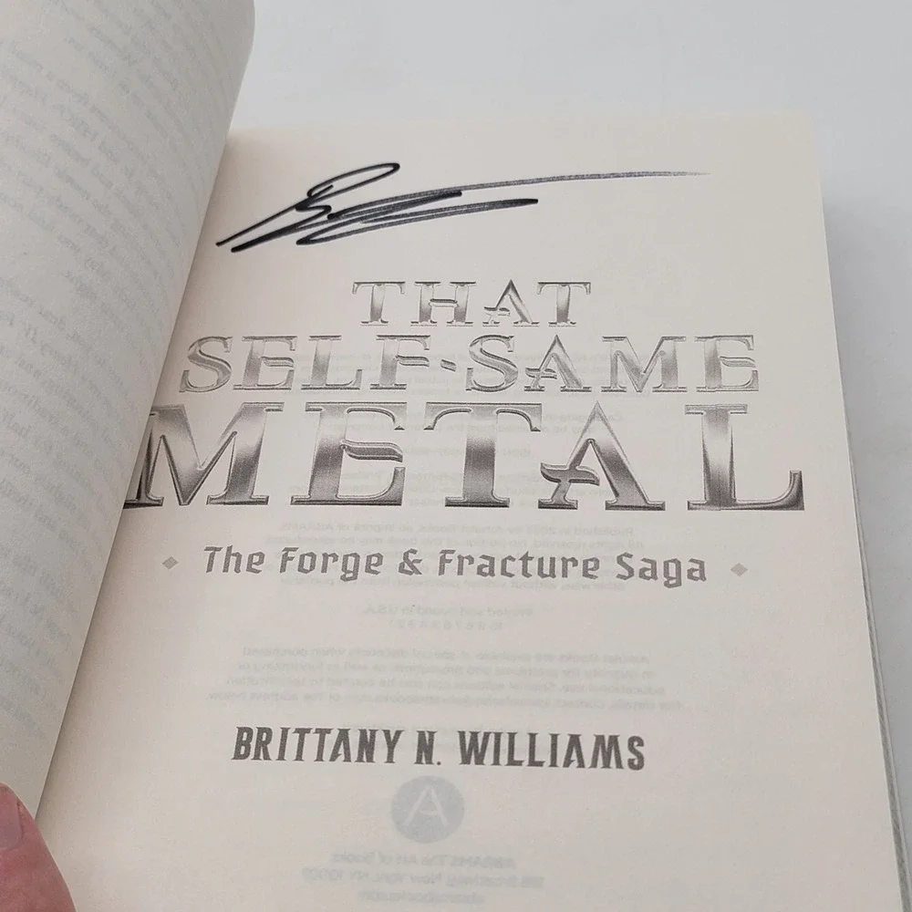 Brittany N Williams That Self-Same Metal ARC Signed Uncorrected Proof Excellent